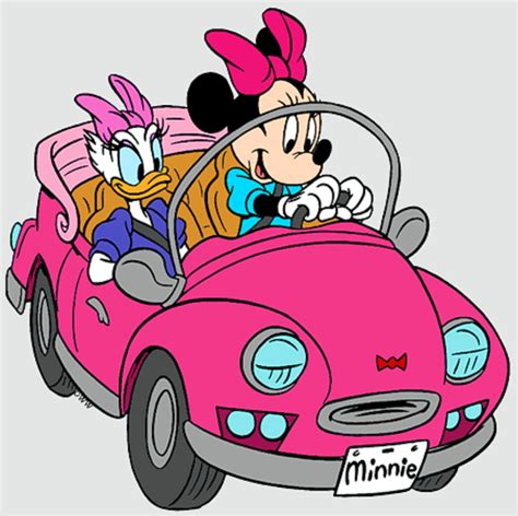 Minnie Mouse and Daisy Duck Riding a Car 1 by MMMarconi127 on DeviantArt