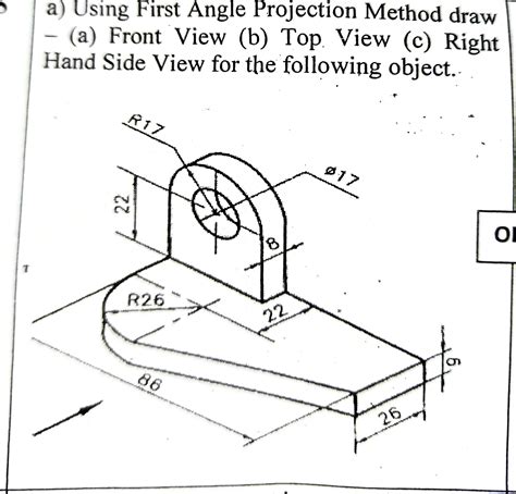 Image result for First Angle Projection Drawing Front View