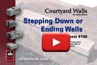 How to Finish a Patio Wall with Step Downs