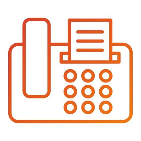 Vector design fax machine icon style | Premium Vector