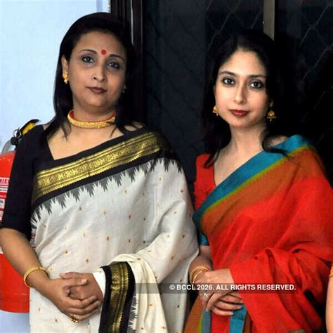 Aditi Gupta and Kamolini Mukherjee during SAREGAMAs Kobi Pronam at ...