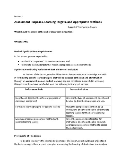 Image result for Lesson Plan Assessment Examples