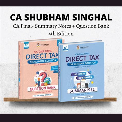 CA Final DT | Summary Notes & QBank | CA Shubham Singhal – CA Point