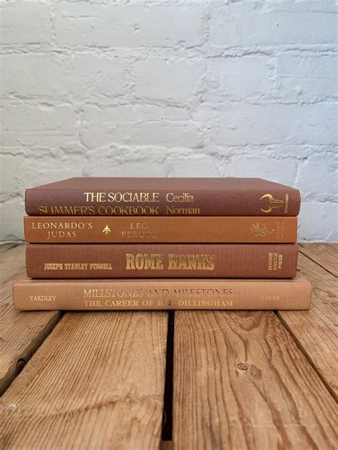 Image result for 3 Book Stack Rust Color