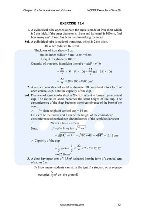 Image result for Class 9 Maths Chapter 13.7