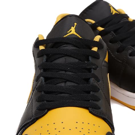 JORDAN BRAND AIR JORDAN 1 LOW BLACK/YELLOW OCHRE-WHITE（ジョーダン ブランド エア ...