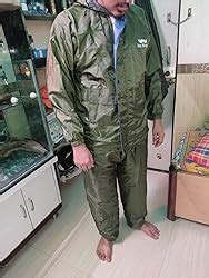 Ben Martin Rain Coat for Men Waterproof Raincoat with Pants Polyester ...