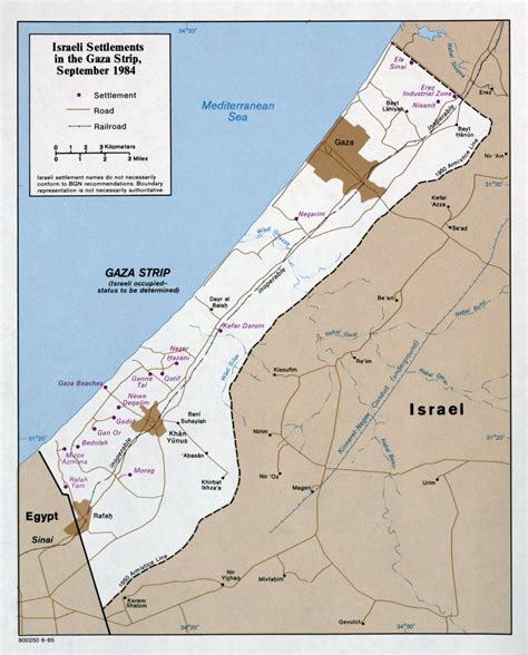 Maps of Gaza Strip | Detailed map of Gaza Strip in English | Road map of Gaza Strip ...