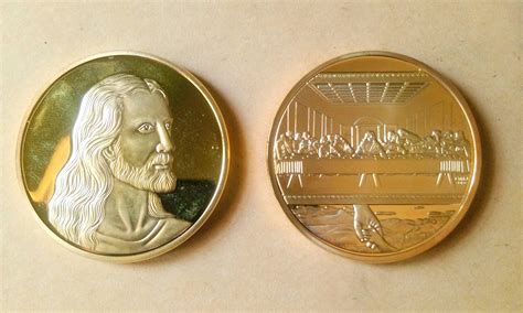Jesus Christ Last Supper Gold Plated Coin @ arunrajsofia : Amazon.in ...