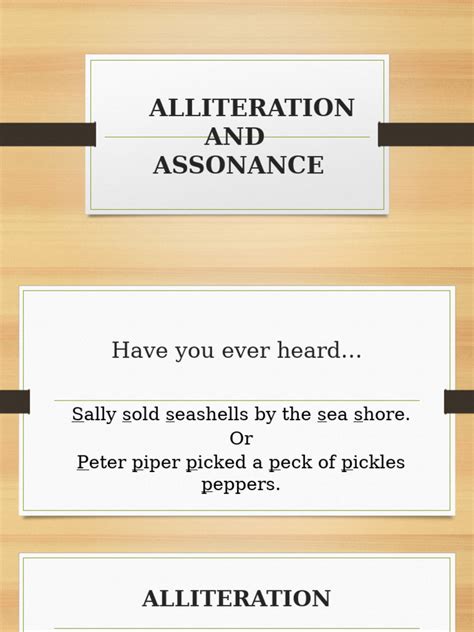 Alliteration and assonance | PDF