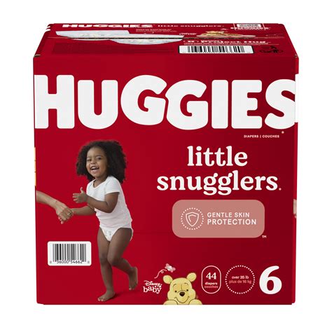 Huggies Little Snugglers Baby Diapers, Size 6, 44 Ct, Hypoallergenic ...