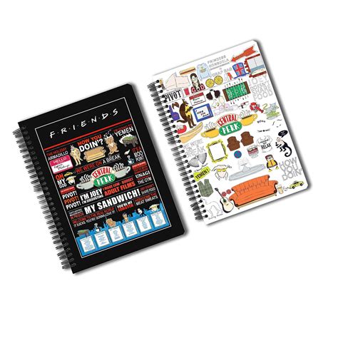 MCSID RAZZ- Friends TV Series Spiral Notebook Combo Pack of 2 | Quotes ...