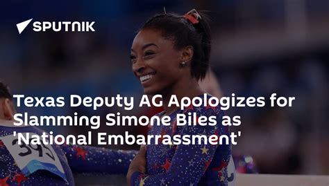 Texas Deputy AG Apologizes for Slamming Simone Biles as 'National ...