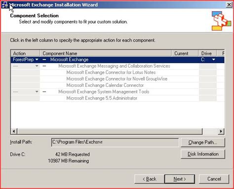 Exchange 2003 configuration step by step