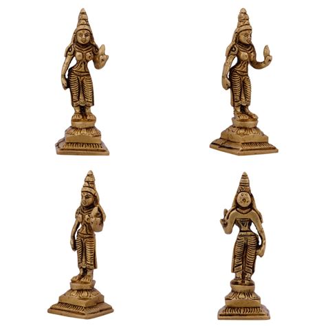 Giri - Sridevi Bhoodevi Statue | Brass Statue | God Idols