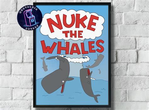 Nuke the Whales the Simpsons Replica Poster - Etsy