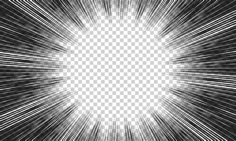 Manga focus speed lines for comic effects motion and action focus flash ...