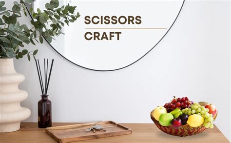 Handmade Colorful Net Covering Round Shape Bamboo Basket -SET OF (5 ...