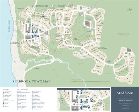 Seabrook Town Map - Seabrook | Washington's Beach Town