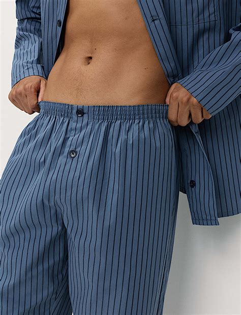Buy Pure Cotton Striped Pyjama Set at Marks & Spencer