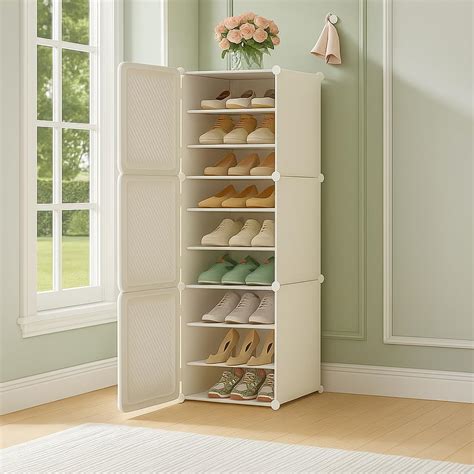 Sunderlook Shoe Rack Plastic for Home- Slipper Stand, Multipurpose Shoe ...