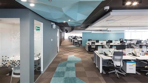 500平方现代简约风格办公室装修设计案例效果图_岚禾办公空间设计