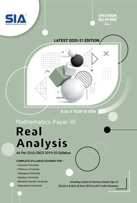Real Analysis (Mathematics Paper-III) B.Sc II-Year III-Sem (As Per O.U ...