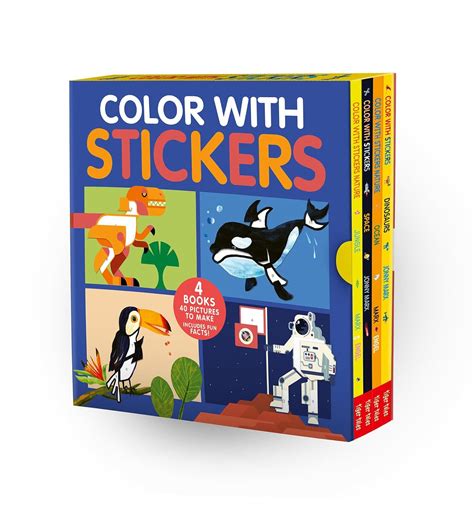 Color With Stickers: Dinosaurs / Space / Jungle / Ocean : Marx, Jonny ...