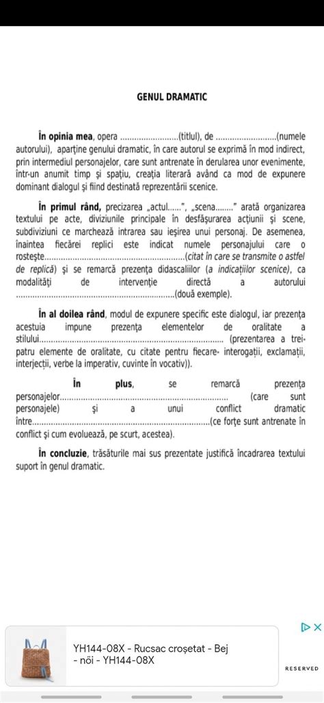 Image result for Subiectul 2 Opera Dramatica