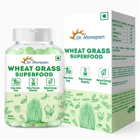 Dr Morepen Wheatgrass Superfood Veg Tablets (1000mg) - Cureka - Online ...