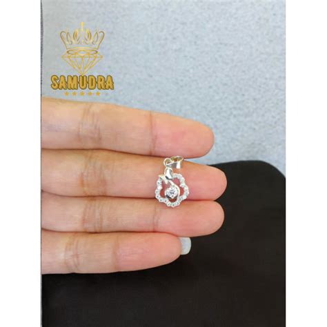 Jual liontin fashion perak/silver925 lapis emas putih LTF12 - Jakarta ...