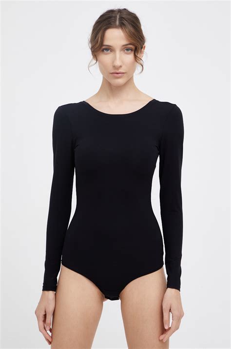 Spanx - Longsleeve modelujący SCOOP NECK LONG SLEEVES BODYSUIT ...