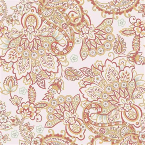 Seamless Kalamkari Wallpaper Mural for TV Unit - Magicdecor®