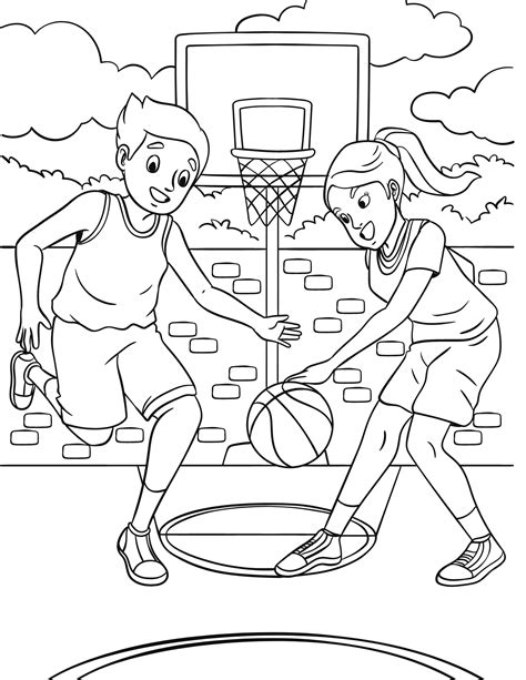 Adult Coloring Pages Basketball [2025]