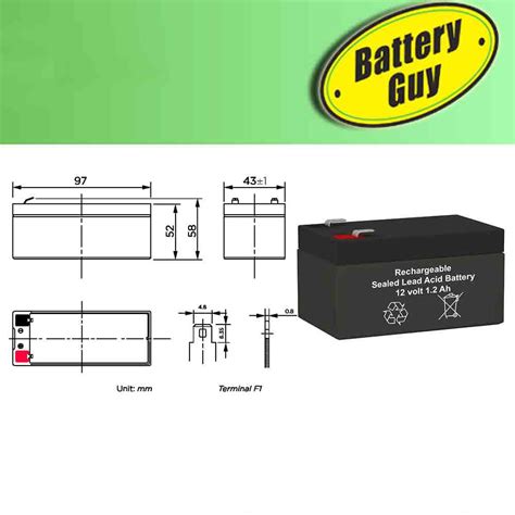 Buy BatteryGuy Steris ESC Surgical Chair replacement 12V 1.2Ah battery ...