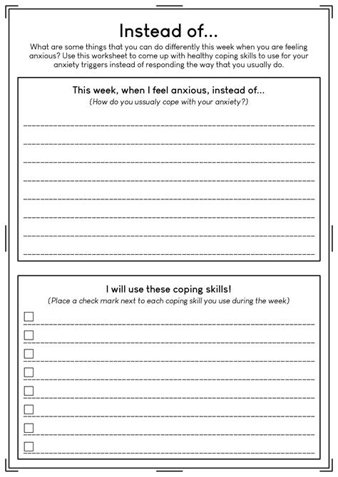 17 CBT Coping Skills Worksheets | Coping skills worksheets, Coping ...