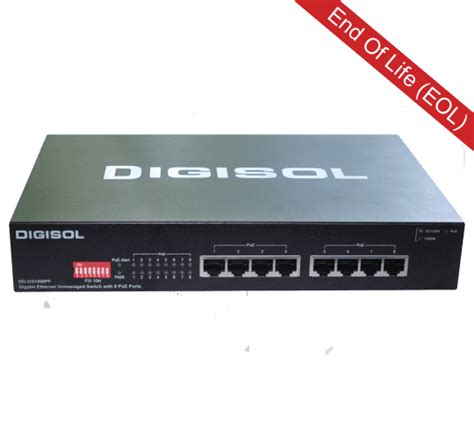 DG-GS1008PF (H/W Ver. B2) – Digisol 8 Port Gigabit Ethernet Unmanaged ...