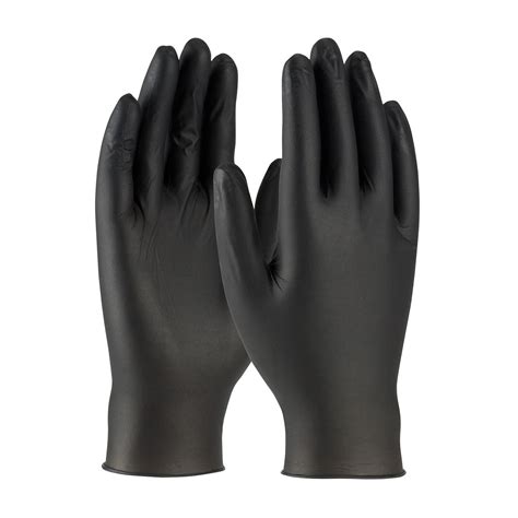 Posi-Shield Black Nitrile Gloves - PF - 5 Mil | Gloves-Online