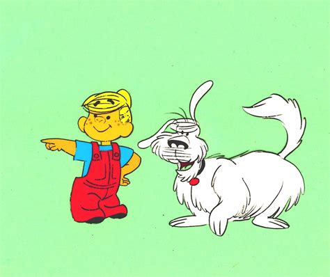 ORIGINAL DENNIS THE MENACE & DOG RUFF HAND-PAINTED DAIRY QUEEN ...