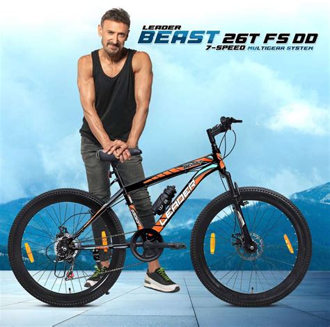 LEADER Beast MultiSpeed Bike with FS & DD Brake 26 T (inch) Mountain ...