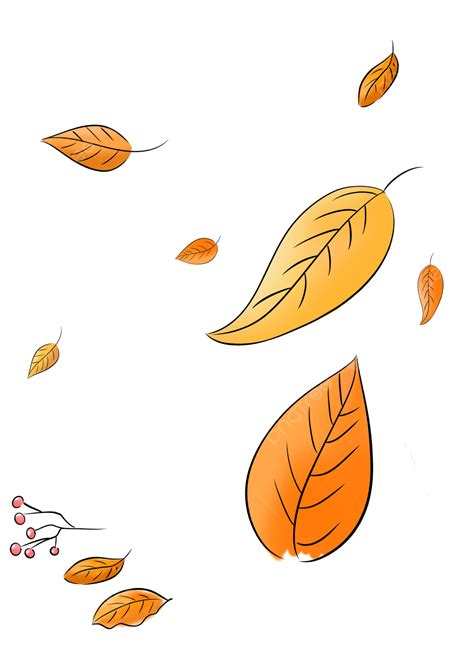 Falling Fall Leaves Clip Art