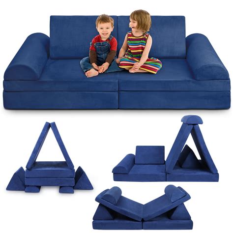 Tolead Play Couch for Kids Imaginative Furniture,6 pcs Kids Couch ...
