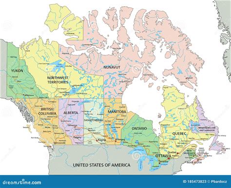 Map Of Canada Editable