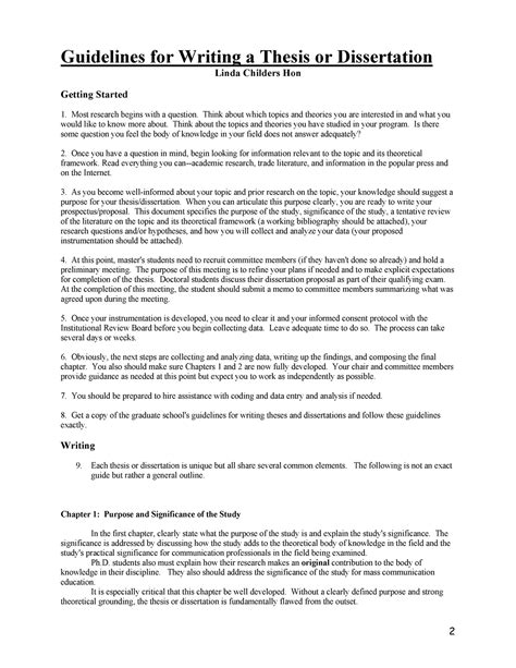 Chrome - Guidelines for Writing a Thesis or Dissertation Linda Childers ...