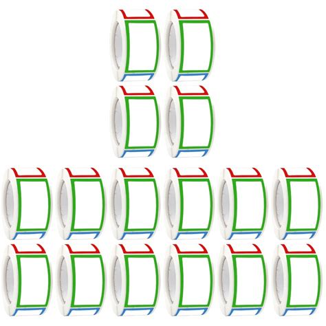 Buy ULTECHNOVO 16rolls Badge Name Date Food Expiration for Rectangular ...