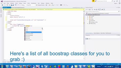 Visual Studio Code Bootstrap 的图像结果