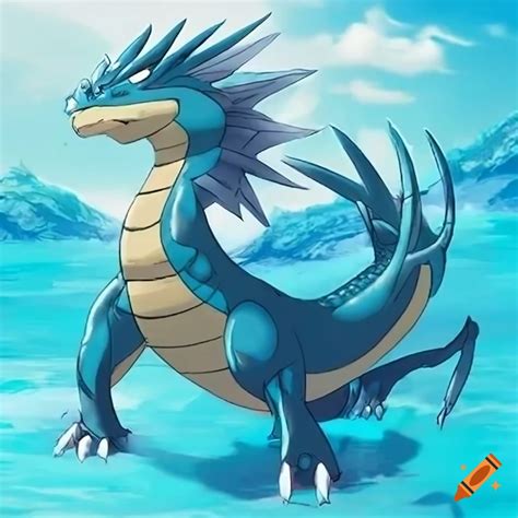 Water dragon type pokemon on Craiyon