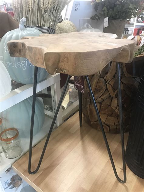 TJ Maxx Mango Wood Side Table - next to couch | Side table wood, Mango wood, Wood