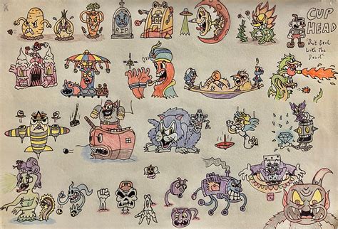 Cuphead Bosses (2017) by Euanverse on DeviantArt
