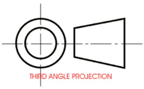 SolidWorks Technical Drawing 3rd Angle Projection 的图像结果
